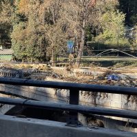 Flower Bridge After Hurricane Helene in Lake Lure NC